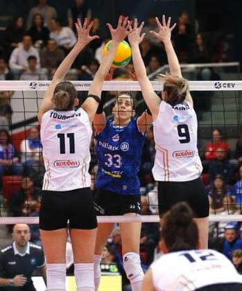 BAU 22 01 2025 Stuttgart Volleyball Allianz MTV Stuttgart vs CSO Voluntari 2005, Maria Segura Palleres Stuttgart, center