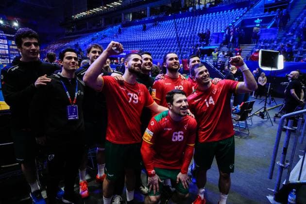 Handball World Cup 2025 intermediate round Sweden Portugal Fornebu 20250122 Portugal after the World Cup handball match between Sweden and Portugal in Unity Arena Photo Beate Oma Dahle NTB Fornebu Norway EDITORIAL USE ONLY RESTRICTED USE FOR BETTING COMPANIES  Copyright: xBeatexOmaxDahlex xNTBx