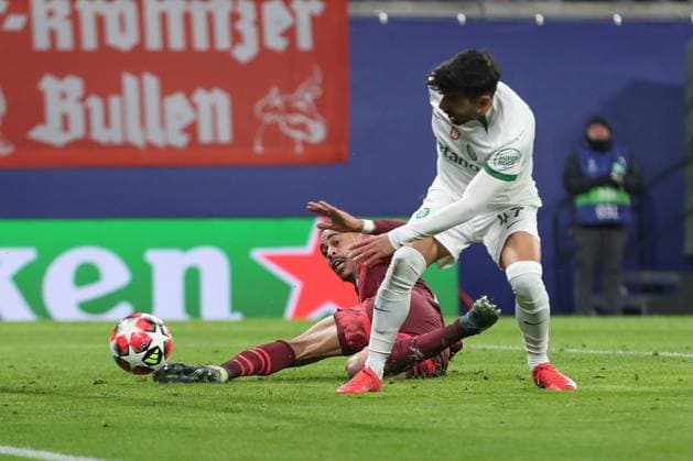 22 01 2025, xtgx, Football, UEFA Champions League, RB Leipzig Sporting Lisbon emspor, v l Goal for 2 1 by Yussuf Poulsen Leipzig, 9 DFL DFB REGULATIONS PROHIBIT ANY USE OF PHOTOGRAPHS as IMAGE SEQUENCES and or QUASI VIDEO Leipzig