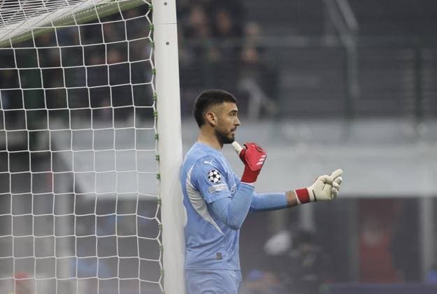 Paulo Gazzaninza of Girona FC during the Uefa Champions League, 2024 25 season, football match between AC Milan and Girona FC on 22 January 2025 at Giuseppe Meazza Stadium, San Siro, Milan, Italy. Photo Nderim Kaceli  Copyright: xNderimxKaceli IPAxSportx xipa-agency.netx xx IPA_53225840 IPA_Agency_IPA53225840