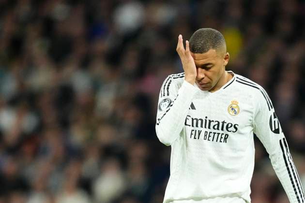 Real Madrid C.F. v FC Salzburg - UEFA Champions League 2024 25 League Phase MD7 Kylian Mbappe centre-forward of Real Madrid and France during the UEFA Champions League 2024 25 League Phase MD7 match between Real Madrid C.F. and FC Salzburg at Estadio Santiago Bernabeu on January 22, 2025 in Madrid, Spain. Madrid Spain  Copyright: xJosexBretonx originalFilename:bretonhernandez-realmadr250122_np37C.jpg