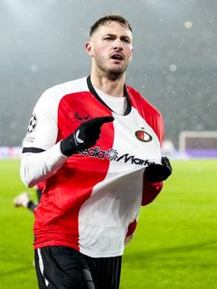 UEFA Champions League: Feyenoord v FC Bayern Munich Rotterdam - Santiago Gimenez of Feyenoord during the seventh round of new format of the Champions League 2024 2025. The match is set between Feyenoord and FC Bayern Munich at Stadion Feijenoord De Kuip on 22 January 2025 in Rotterdam, The Netherlands. Copyright: xYannickxVerhoevenx
