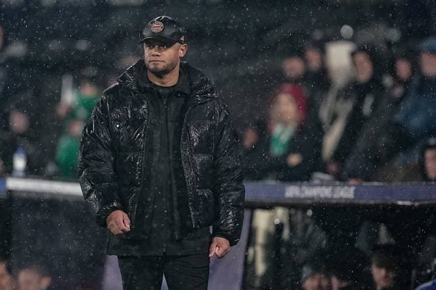 ROTTERDAM, 22-01-2025, Stadium Feijenoord de Kuip, season 2024 2025 , Uefa Champions League. Match between Feyenoord - Bayern Munchen Bayern Munchen trainer Vincent Kompany Feyenoord - Bayern Munchen  x27514166x Copyright: