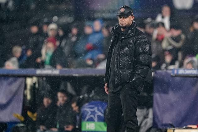 ROTTERDAM, 22-01-2025, Stadium Feijenoord de Kuip, season 2024 2025 , Uefa Champions League. Match between Feyenoord - Bayern Munchen Bayern Munchen trainer Vincent Kompany Feyenoord - Bayern Munchen  x27514252x Copyright: