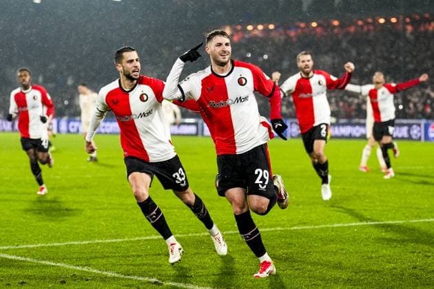 UEFA Champions League: Feyenoord v FC Bayern Munich Rotterdam - during the seventh round of new format of the Champions League 2024 2025. The match is set between Feyenoord and FC Bayern Munich at Stadion Feijenoord De Kuip on 22 January 2025 in Rotterdam, The Netherlands. Copyright: xTomxBodex