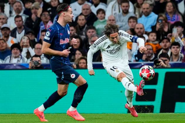 Real Madrid vs RB Salzburg Luka Modric of Real Madrid CF during Real Madrid vs FC Salzburg at Santiago Bernabeu Stadium on January 22nd 2025  Copyright: xSenis-Cebolla ALFAQUIx