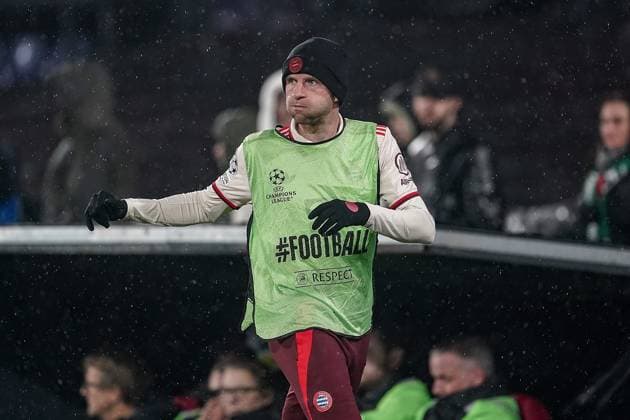 ROTTERDAM, 22-01-2025, Stadium Feijenoord de Kuip, season 2024 2025 , Uefa Champions League. Match between Feyenoord - Bayern Munchen Feyenoord - Bayern Munchen  x27514333x Copyright: