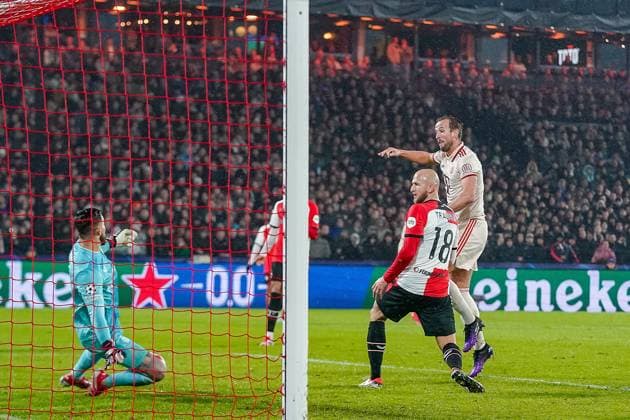 ROTTERDAM, 22-01-2025, Stadium Feijenoord de Kuip, season 2024 2025 , Uefa Champions League. Match between Feyenoord - Bayern Munchen Bayern Munchen player Harry Kane Feyenoord - Bayern Munchen  x27514343x Copyright: