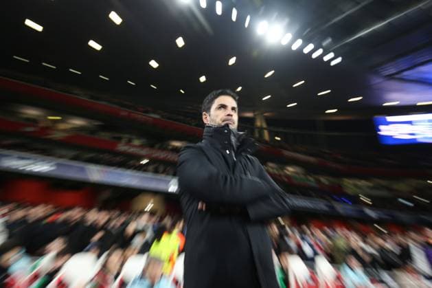Arsenal v Dinamo Zagreb 22 January 2025, London - Champions League Football - Arsenal v GNK Dinamo Zagreb - Arsenal manager Mikel Arteta - Photo: Charlotte Wilson Offside. London UK  Copyright: xCharlottexWilsonx xOffsidexOffside