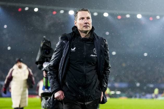 UEFA Champions League: Feyenoord v FC Bayern Munich Rotterdam - Feyenoord coach Brian Priske during the seventh round of new format of the Champions League 2024 2025. The match is set between Feyenoord and FC Bayern Munich at Stadion Feijenoord De Kuip on 22 January 2025 in Rotterdam, The Netherlands. Copyright: xYannickxVerhoevenx