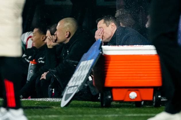 UEFA Champions League: Feyenoord v FC Bayern Munich Rotterdam - Feyenoord coach Brian Priske during the seventh round of new format of the Champions League 2024 2025. The match is set between Feyenoord and FC Bayern Munich at Stadion Feijenoord De Kuip on 22 January 2025 in Rotterdam, The Netherlands. Copyright: xTomxBodex