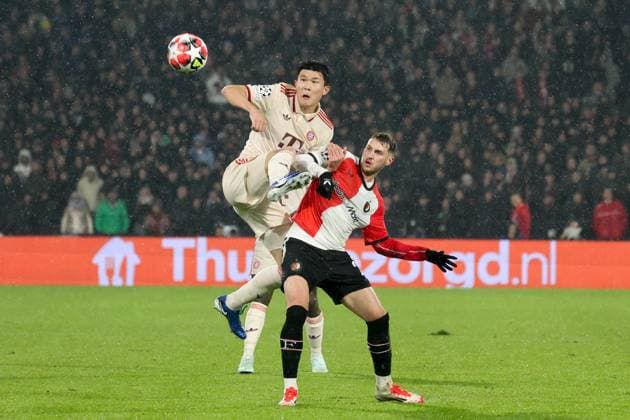 Minjae Kim FC Bayern Muenchen 3 , NDL, Feyenoord Rotterdam FC Bayern Muenchen, Football, Champions League, Matchday 7, Season 2024 2025, 22 01 2025 Feyenoord Rotterdam FC Bayern Muenchen, Football, Champions League, Matchday 7, Season 2024 2025, 22 01 2025 Rotterdam Copyright: xEibner-Pressefoto JoergxNiebergax EP_JNL