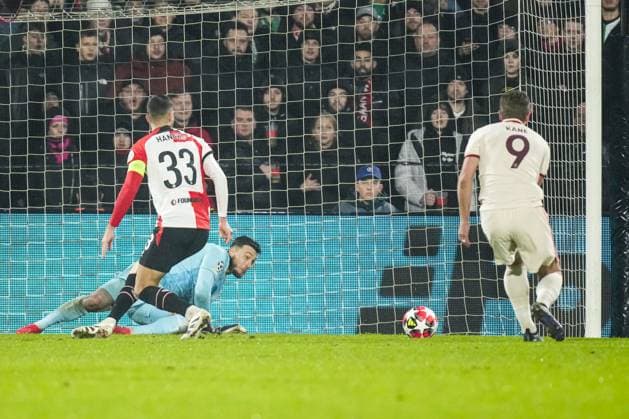 UEFA Champions League: Feyenoord v FC Bayern Munich Rotterdam - Feyenoord keeper Justin Bijlow during the seventh round of new format of the Champions League 2024 2025. The match is set between Feyenoord and FC Bayern Munich at Stadion Feijenoord De Kuip on 22 January 2025 in Rotterdam, The Netherlands. Copyright: xYannickxVerhoevenx