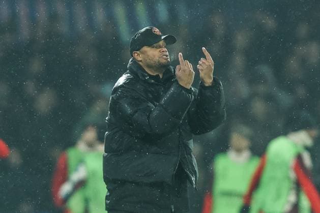 Sport, Football, UEFA Champions League Season 2024 2025 League Phase 7 Matchday Feyenoord Rotterdam FC Bayern Munich 22 01 2025, Stadion Feijenoord De Kuip Vincent Kompany Head Coach, FC Bayern Munich Rotterdam Stadion Feijenoord De Kuip Netherlands