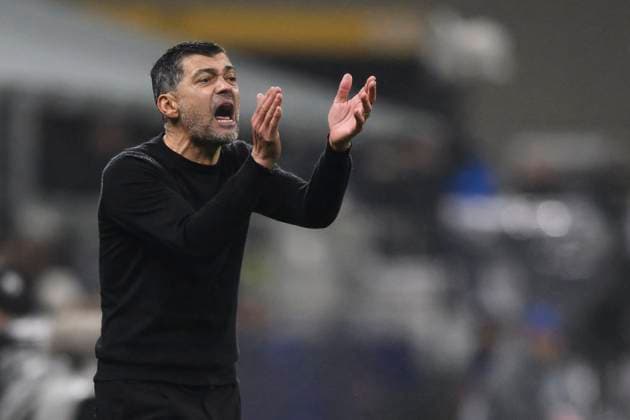 AC Milan v Girona FC - UEFA Champion League Sergio Conceicao, head coach of AC Milan, reacts during the UEFA Champions League 2024 25 league phase football match between AC Milan and Girona FC. Milan Italy Copyright: xNicolòxCampox