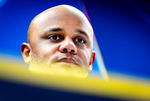SC Bayern Munchen trainer Vincent Kompany during te press conference after the match Feyenoord Bayern Munchen at the Stadium De Kuip for the UEFA Champions League Phase Matchday 7 season 2024 2025 in ROTTERDAM, Netherlands on 22 january 2025, photo by Marcel van Dorst EYE4images DeFodi Images Defodi 746 209958 Defodi-746