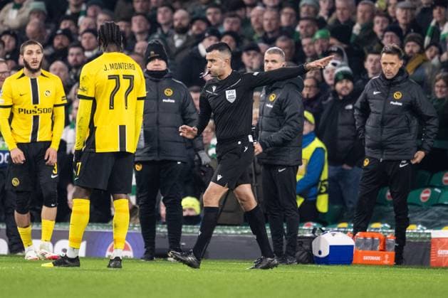 GLASGOW, SCOTLAND JANUARY 22 referee Rohit Saggi during the UEFA Champions League 2024 25 League Phase MD7 match between Celtic FC and BSC Young Boys at Celtic Park on January 22, 2025 in Glasgow, Scotland Glasgow Celtic Park Scotland United Kingdom Copyright: xJustPictures.ch RichardxCallisx jp-en-EuSpIm-RMC_2378-20250122