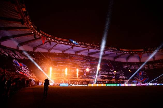 FOOTBALL : PSG vs Manchester City - Ligue des Champions - 22 01 2025 Fans of PSG show a banner during the UEFA Champions League match between Paris Saint Germain and Manchester City at Parc Des Princes on January 22, 2025 in Paris, France. ( Photo by Dante Badano PsnewZ ) - ParisFrance  Copyright: xDantexBadanox