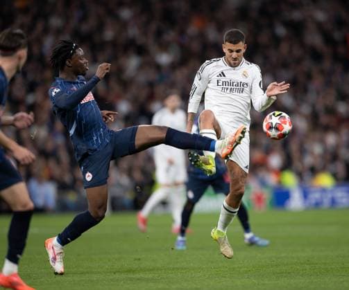 Real Madrid x Salzburg Vini Jr (Real Madrid) in action during the game against Salzburg valid for Champions League at the Santiago Bernabeu stadium, in Madrid, today January 22, 2025. Copyright: xx _RR_1747