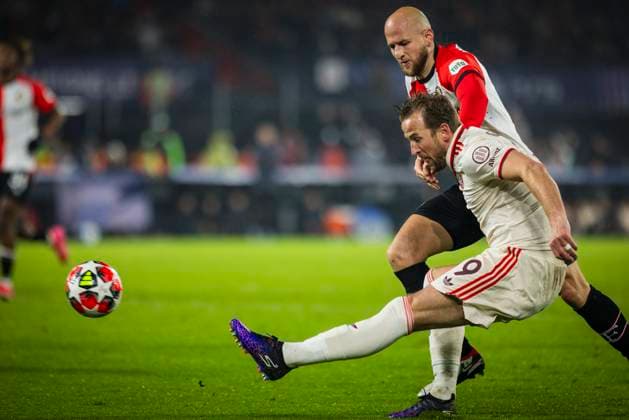 Rotterdam, Netherlands 22nd Jan 2025 Harry Kane FCB Feyenoord Rotterdam FC Bayern Munich Feyenoord Rotterdam FC Bayern Munich UEFA Champions League 22 01 2025