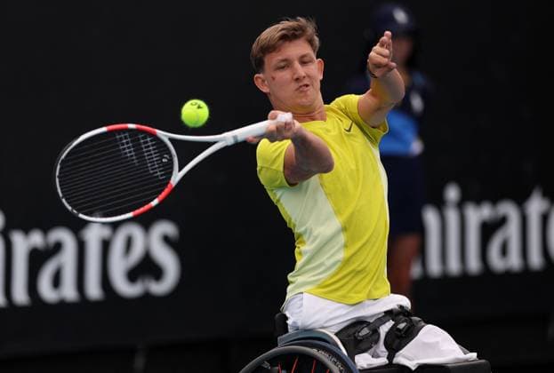 Niels Vink of Netherlands in action Australian Open, Day Twelve, Tennis, Melbourne Park, Melbourne, Australia - 23 Jan 2025  Copyright: xEllaxLing Shutterstockx 15108783c