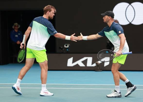 Kevin Krawietz, Tim Puetz, Mens Doubles, Men s Doubles Australian Open 2025, Melbourne Park, Melbourne, Victoria, Australia Copyright: xJuergenxHasenkopfx
