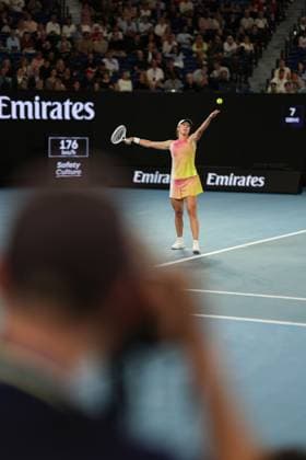 Iga Swiatek during her semi-final match against Keys in the Rod Laver Arena Australian Open, Day Twelve, Tennis, Melbourne Park, Melbourne, Australia - 23 Jan 2025  Copyright: xRachelxBach Shutterstockx 15108799fh