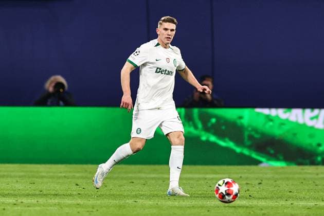 Viktor Gyökeres Sporting Lisbon,9 Champions League Ligaphase Season 2024 2025 RB Leipzig vs Sporting Lisbon at the Red Bull Arena in Leipzig Freisteller,Aktion,Fußball,Deutschland,Mann,Männer,22 01 2025