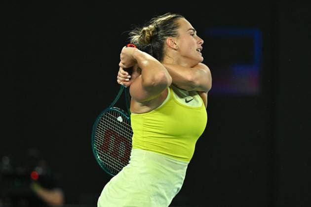 Australian Open - Arena Sabalenka Wins Semifinals Arena Sabalenka (RUS) during her semi final round match at the 2025 Australian Open at Melbourne Park in Melbourne, AUSTRALIA, on January 23, 2025. Photo by Corinne Dubreuil ABACAPRESS.COM Melbourne Australia  Copyright: xDubreuilxCorinne ABACAx