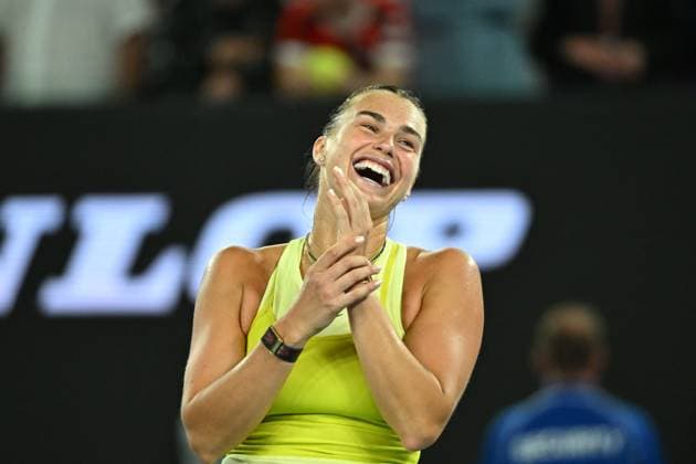 Australian Open - Arena Sabalenka Wins Semifinals Arena Sabalenka (RUS) during her semi final round match at the 2025 Australian Open at Melbourne Park in Melbourne, AUSTRALIA, on January 23, 2025. Photo by Corinne Dubreuil ABACAPRESS.COM Melbourne Australia  Copyright: xDubreuilxCorinne ABACAx