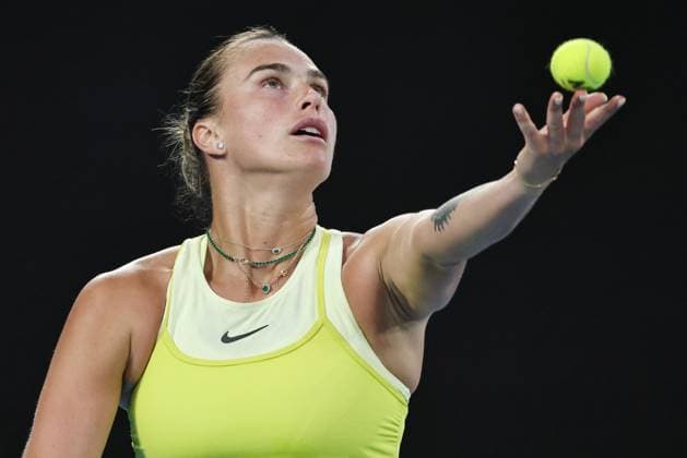 Aryna Sabalenka, BLR, during semifinals of 2025 Australian Open in Melbourne, 23 01 2025