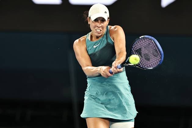 Madison Keys, USA, during semifinals of 2025 Australian Open in Melbourne, 23 01 2025