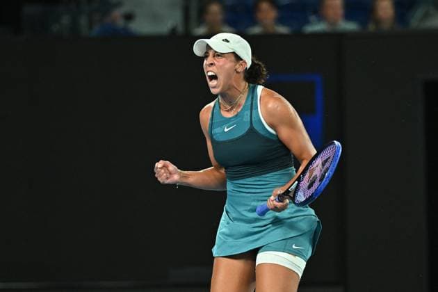 Australian Open - Madison Keys Wins Semifinals Madison Keys (USA) during her semi final round match at the 2025 Australian Open at Melbourne Park in Melbourne, AUSTRALIA, on January 23, 2025. Photo by Corinne Dubreuil ABACAPRESS.COM Melbourne Australia  Copyright: xDubreuilxCorinne ABACAx