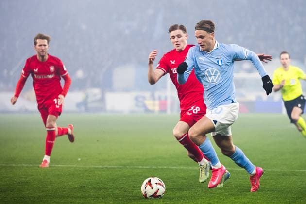250123 Erik Botheim of Malmö FF during the UEFA Europa League football match between Malmö FF and Twente on January 23, 2025 in Malmö Photo Petter Arvidson BILDBYRAN kod PA PA0962 fotboll football soccer fotball uefa europa league europa league malmö ff twente bbeng  Copyright: PETTERxARVIDSON BB250123PA078