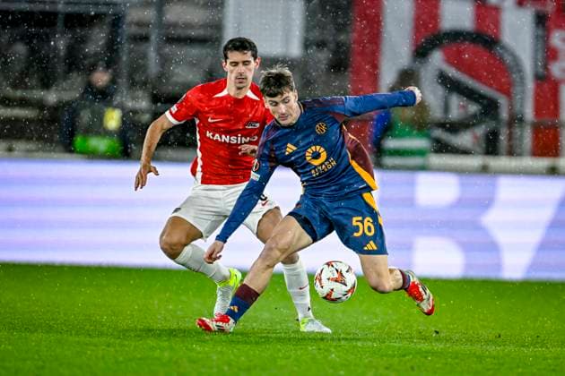 Football, EL, AZ Alkmaar - AS Roma