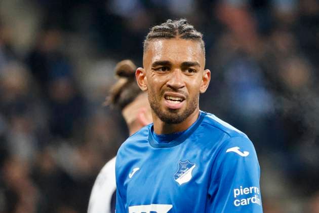 Kevin Akpoguma TSG Hoffenheim, 25 , Football, UEFA Europa League, Matchday 7, 2024 2025, TSG Hoffenheim vs Tottenham Hotspur, 23 01 2025, Rhein Neckar Arena, Sinsheim, Germany Sinsheim Rhein Neckar Arena Baden Württemberg Germany Copyright: xGrantxHubbsx