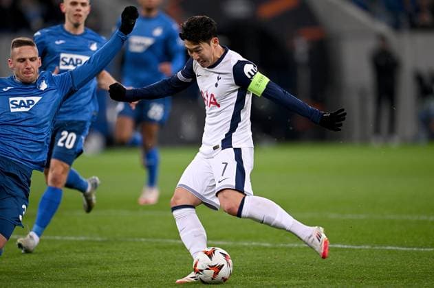 FOOTBALL EUROPE LEAGUE SEASON 2024 2025 Preliminary Round 7 Matchday TSG 1899 Hoffenheim Tottenham Hotspur 23 01 2025 Goal for 0 2 by goal scorer Heung Min Son Tottenham Hotspur