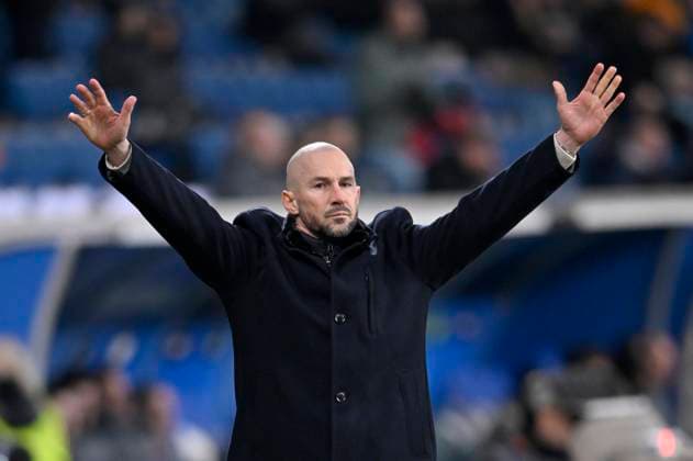 TOR zum 1:2 Anton Stach TSG 1899 Hoffenheim (16) (nicht im Bild) Torjubel bei Trainer Coach Christian Ilzer TSG 1899 Hoffenheim TSG 1899 Hoffenheim vs Tottenham Hotspur Spurs 23.01.2025 DFL REGULATIONS PROHIBIT ANY USE OF PHOTOGRAPHS AS IMAGE SEQUENCES AND OR QUASI-VIDEO TSG 1899 Hoffenheim vs Tottenham Hotspur