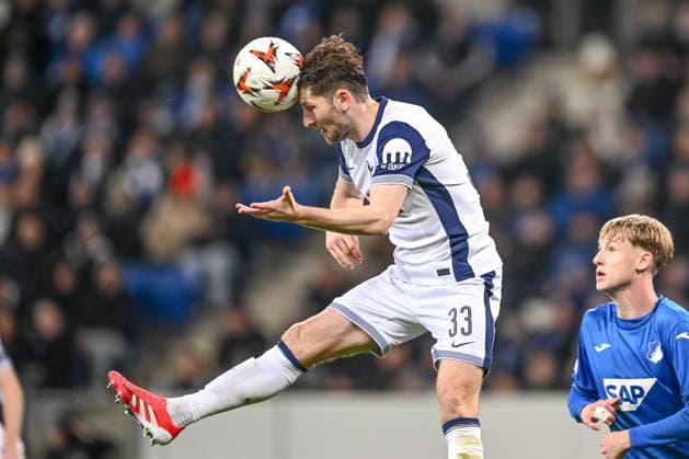 Ben Davies Tottenham Hotspur controls the Ball during the UEFA Europa League 2024 25 League Phase MD7 match between TSG 1899 Hoffenheim v Tottenham Hotspur at PreZero Arena on January 23, 2025 in Hoffenheim, Germany Photo by Harry Langer DeFodi Images Defodi 541 TSGTOT20250123 68 Defodi-541