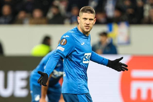 Andrej Kramaric TSG 1899 Hoffenheim, 27 gets upset Is not satisfied GER, TSG 1899 Hoffenheim vs Tottenham Hotspur, Football, UEFA Europa League, Matchday 7, Season 2024 2025, 23 01 2025 DFL REGULATES PROHIBIT ANY USE OF PHOTOGRAPHS AS IMAGE SEQUENCES AND OR QUASI VIDEO GER, TSG 1899 Hoffenheim vs Tottenham Hotspur, Football, UEFA Europa League, Matchday 7, Season 2024 2025, 23 01 2025 Sinsheim Copyright: xEibner-Pressefoto RogerxBuerkex EP_RBE