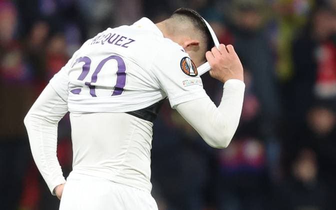 Anderlecht s Luis Vazquez looks dejected after losing a soccer game between Czech soccer team Viktoria Plzen and Belgian soccer team RSC Anderlecht, Thursday 23 January 2025 in Plzen, Czech Republic, on day 7 8 of the group stage of the UEFA Europa League tournament. VIRGINIExLEFOUR  x111012600x