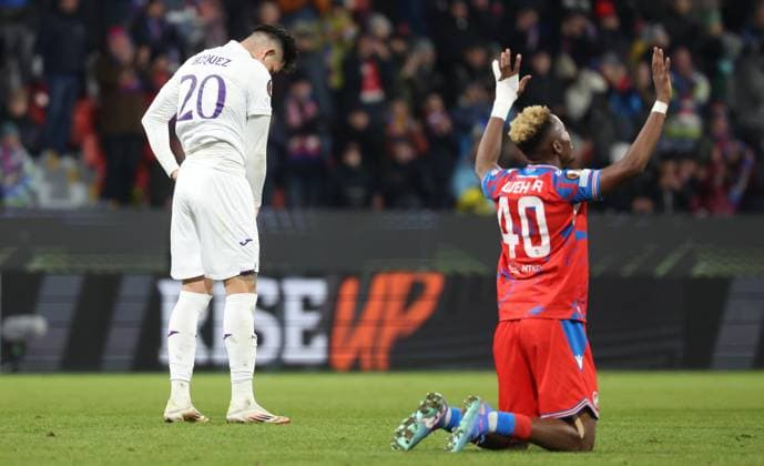 Anderlecht s Luis Vazquez looks dejected after losing a soccer game between Czech soccer team Viktoria Plzen and Belgian soccer team RSC Anderlecht, Thursday 23 January 2025 in Plzen, Czech Republic, on day 7 8 of the group stage of the UEFA Europa League tournament. VIRGINIExLEFOUR  x111013157x