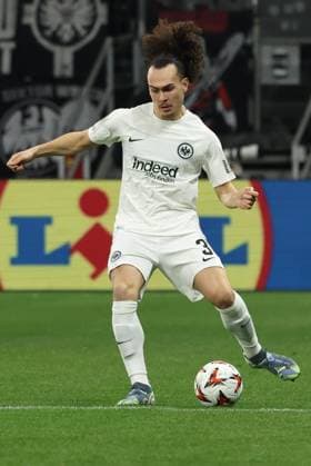 Arthur Theate 3 Eintracht Frankfurt , Eintracht Frankfurt vs Ferencvaros TC, Soccer, Europa League, Matchday 7, 23 01 2025 Frankfurt am Main Hessen Germany Copyright: xkolbert-press MartinxAgüerax