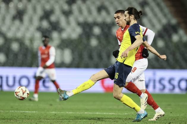 Union s Christian Burgess pictured in action during a soccer game between Belgian soccer team Royale Union Saint-Gilloise and Portugese Braga, on Thursday 23 January 2025 in Brussels, on day 7 8 of the League phase of the UEFA Europa League tournament. BRUNOxFAHY  x111015234x