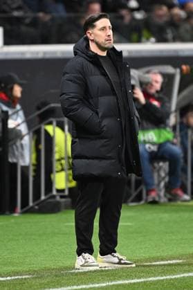 23 01 2025, xjhx, Football UEFA Europa League, Eintracht Frankfurt Ferencvaros Budapest emspor, v l Co Trainer Jan Fießer Fiesser Eintracht Frankfurt DFL DFB REGULATIONS PROHIBIT ANY USE OF PHOTOGRAPHS as IMAGE SEQUENCES and or QUASI VIDEO Frankfurt am Main