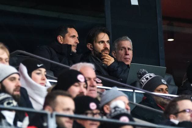 Dino Toppmoeller (Eintracht Frankfurt, Trainer) auf der Tribuene, GER, Eintracht Frankfurt vs. Ferencvaros Budapest, Fussball, UEFA Europa League, 7. Spieltag, Spielzeit 2024 25, 23.01.2025. GER, Eintracht Frankfurt vs. Ferencvaros Budapest, Fussball, UEFA Europa League, 7. Spieltag, Spielzeit 2024 25, 23.01.2025. Frankfurt Copyright: xEibner-Pressefoto FlorianxWieganx EP_FWD