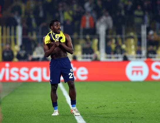 UEFA Europa League - Fenerbahce vs Olympique Lyonnais Bright Osayi-Samuel of Fenerbahce during the UEFA Europa League 2024 25 League Phase MD7 match between Fenerbahce SK and Olympique Lyonnais at on January 23, 2025 in Istanbul, Turkey. Photo by Saycan Sayim DIA images ABACAPRESS.COM Istanbul Turkey  Copyright: xDIAxImages ABACAx