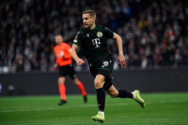FRANKFURT, GERMANY - 23 JANUARY, 2025: Barnabas Varga - The UEFA Europa League football match between SG Eintracht Frankfurt and Ferencvarosi TC at Frankfurt Stadion.  Copyright: xVitaliixKliuievx