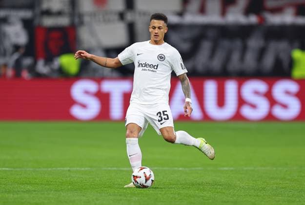 23 01 2025, Football UEFA Europa League, Eintracht Frankfurt Ferencvarosi TC, emonline, emspor, v l , Tuta Lucas Silva Melo Eintracht Frankfurt DFL DFB REGULATIONS PROHIBIT ANY USE OF PHOTOGRAPHS AS IMAGE SEQUENCES AND OR QUASI VIDEO xdcx Copyright: HMBxMedia Claus