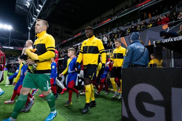 250123 Players of Elfsborg ahead of the Europa League football match between Elfsborg and Nice on January 23, 2025 in Boras Photo Jörgen Jarnberger BILDBYRAN COP 112 JJ0433 fotboll football soccer fotball uefa europa league europa league elfsborg nice bbeng  Copyright: JÖRGENxJARNBERGER BB250123JJ098